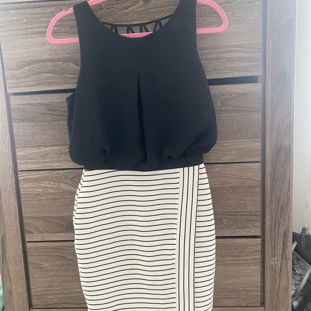 Black and white dress